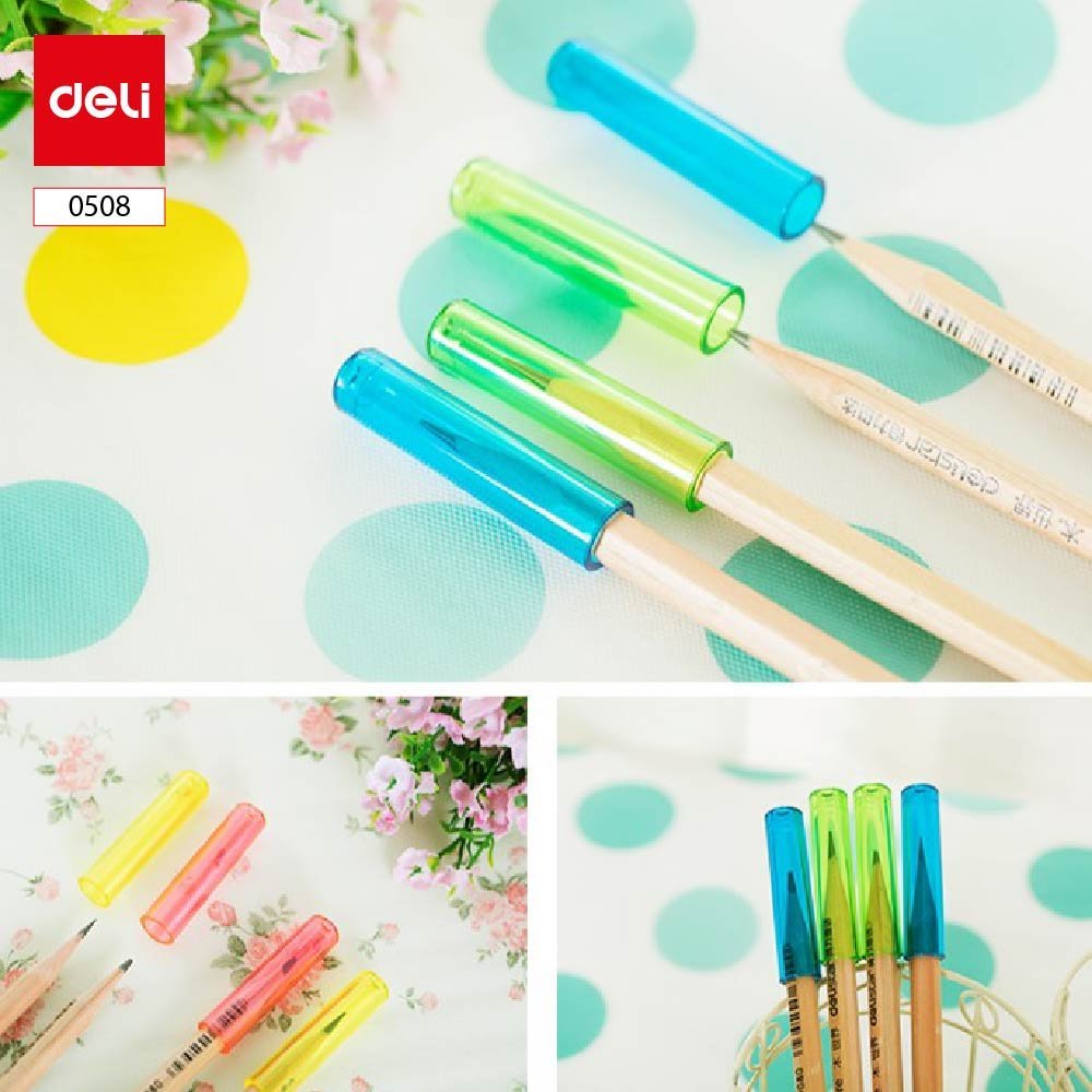 ديلي غطاء قلم رصاص - 45*13مم - 6 قطع - ألوان مختلفة - E0508