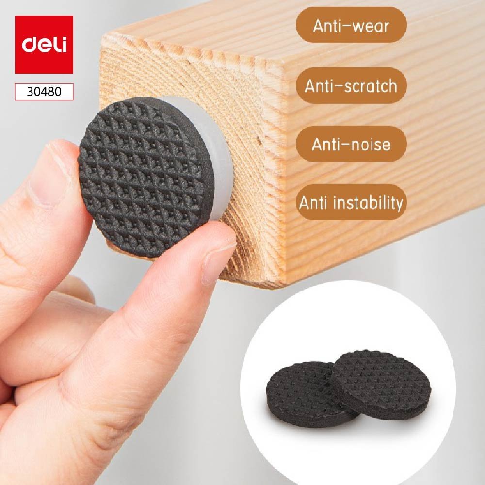 ديلي لواصق حماية أثاث دائرية - قطر 2.8 سم - سماكة 4 مم - أسود - E30480