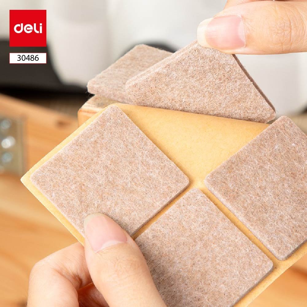 ديلي لواصق حماية أثاث مربعة - قياس 4*4 سم - سماكة 4 مم - بيج - E30486