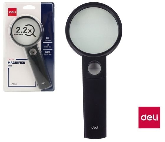 55-40-00-c230500- ديلي عدسة مكبرة - 2.2 مرة (5 مرات ). 70 مم -أسود - E9090