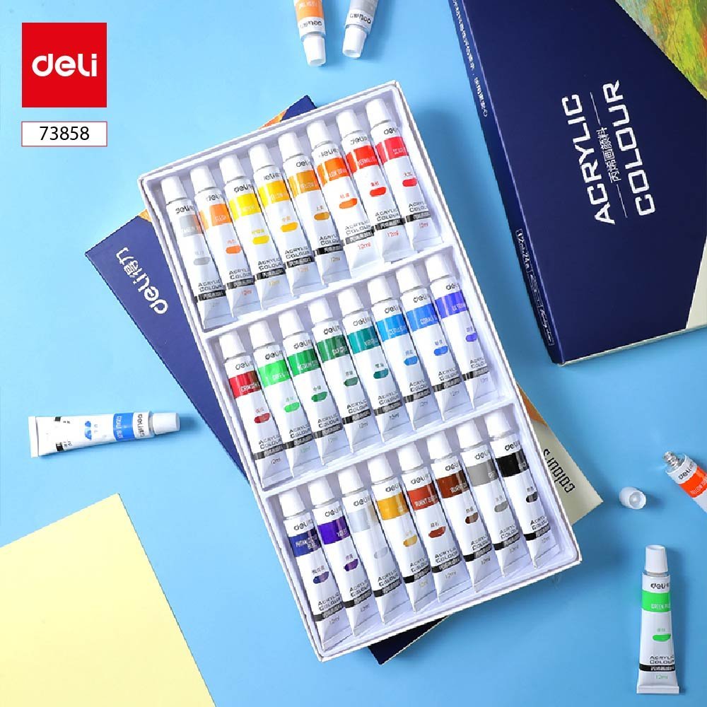 ديلي عصارة تلوين أكريليك - 12 مل - 24 لون - E73858