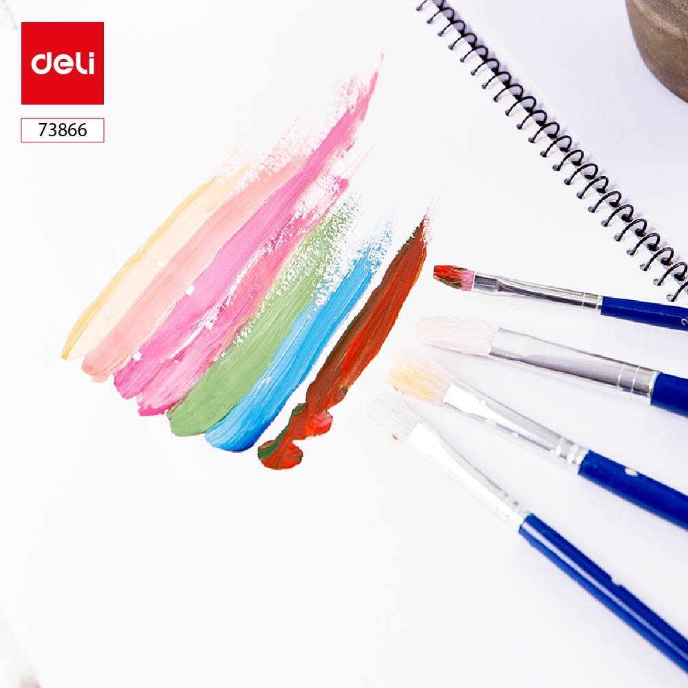 ديلي مجموعة فرشاة ألوان غواش - رأس مستدير - أزرق - E73866