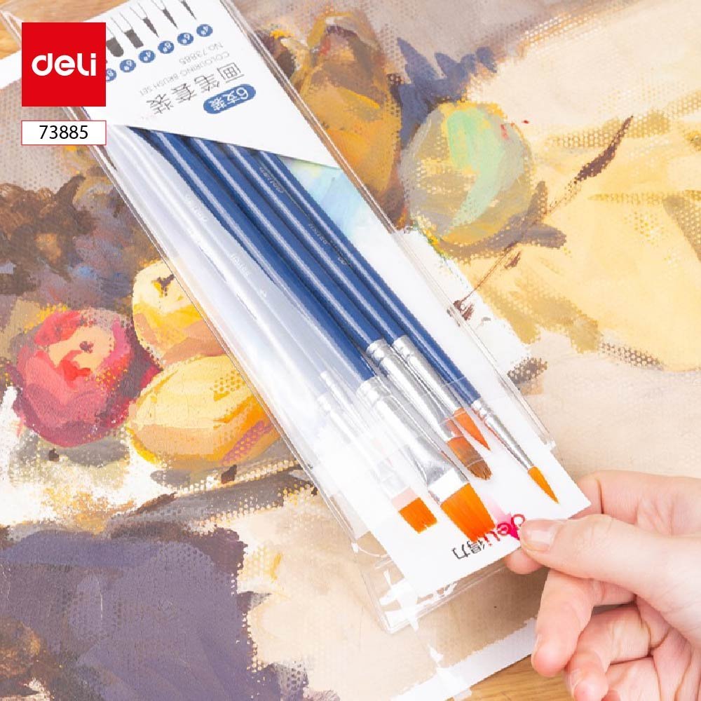 ديلي مجموعة فرشاة ألوان مائية - رأس مستدير - أزرق - E73885