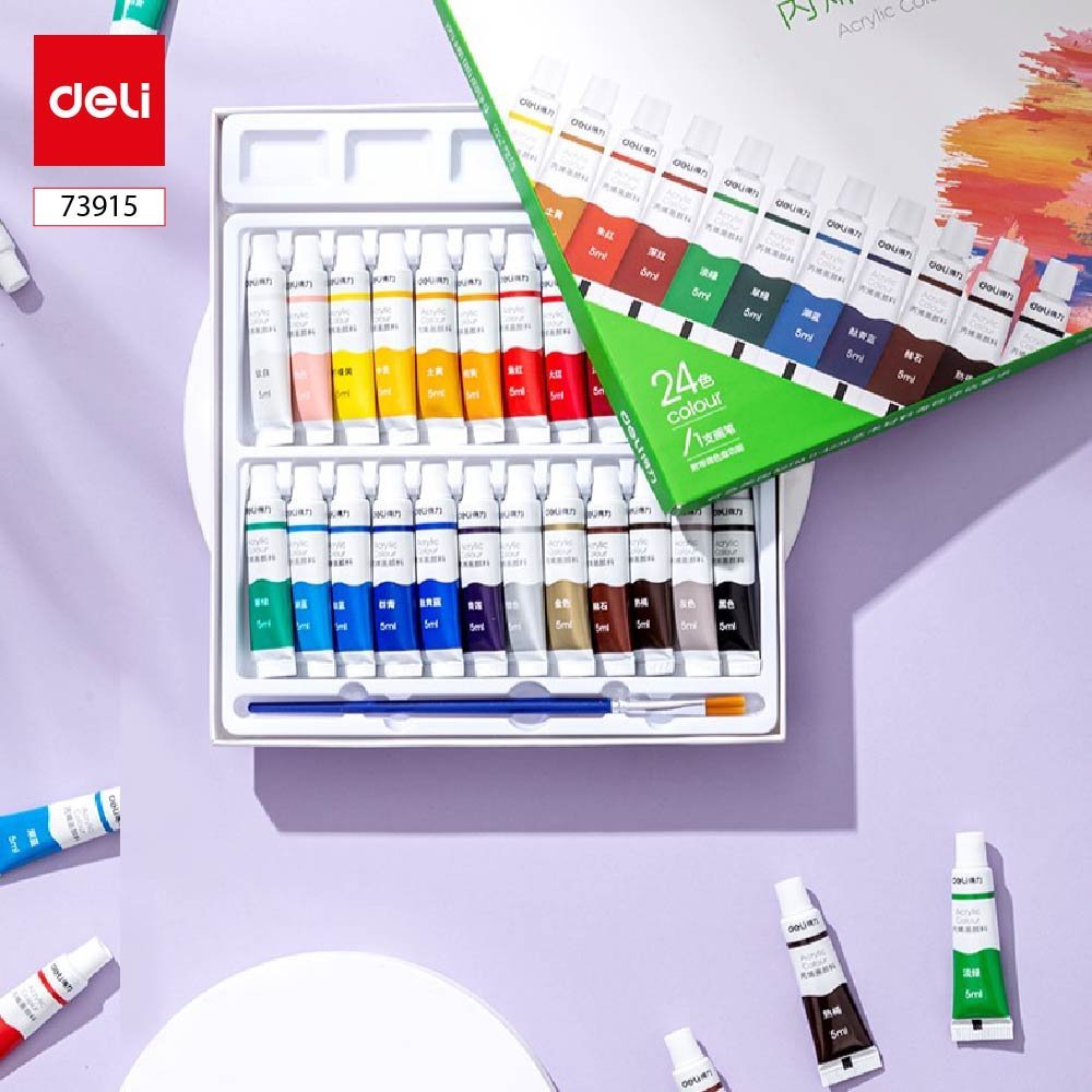 73915-3 ديلي عصارة تلوين أكريليك - 5 مل - 24 لون - E73915