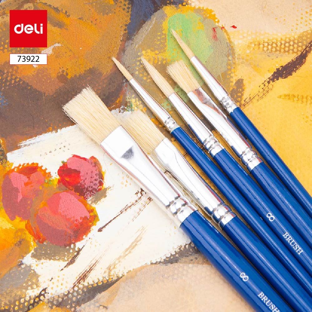 ديلي مجموعة فرشاة رسم - 6 قطع - أزرق - E73922