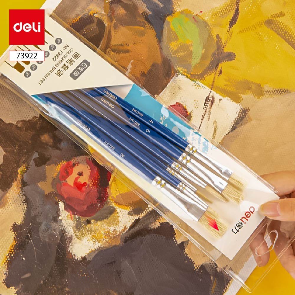 ديلي مجموعة فرشاة رسم - 6 قطع - أزرق - E73922
