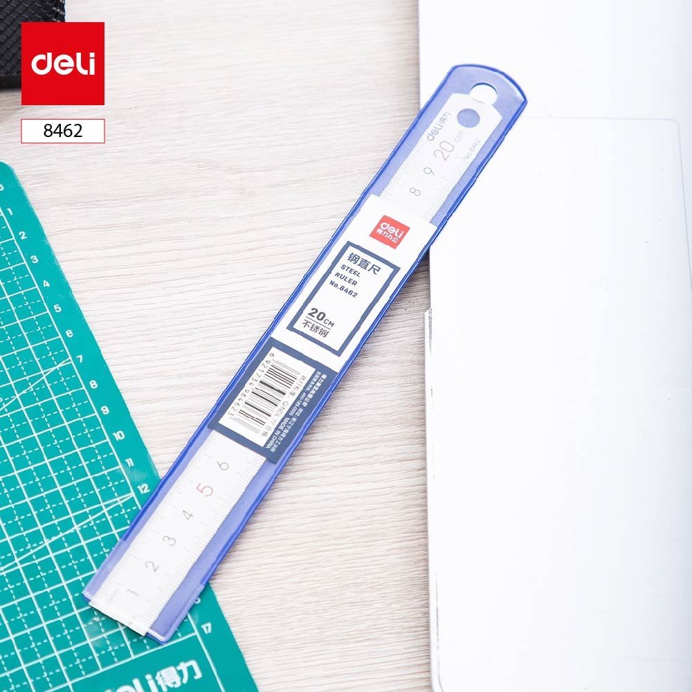 8462 ديلي مسطرة معدن - قياس 20 سم - فضي - E8462