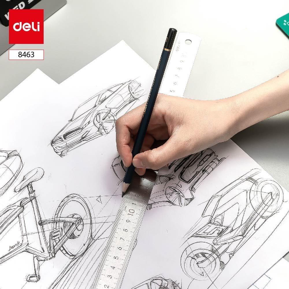 ديلي مسطرة معدن - قياس 30 سم - فضي - E8463