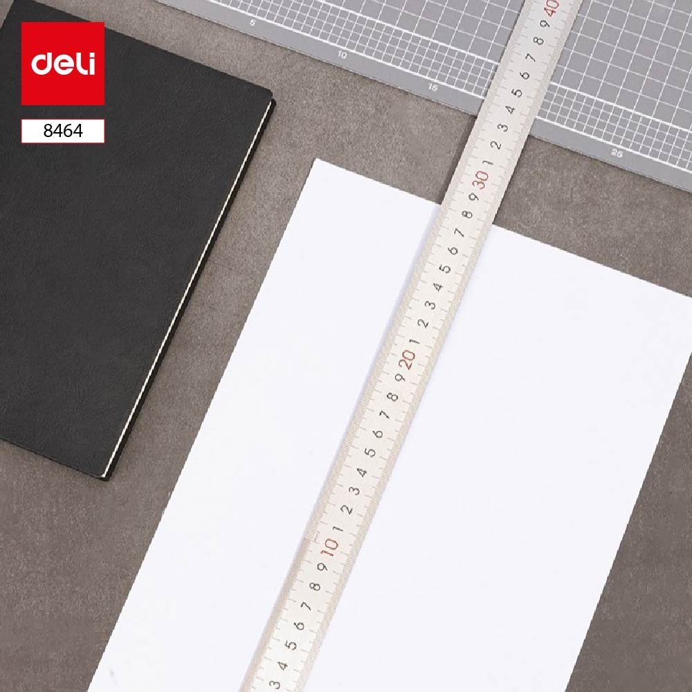 ديلي مسطرة معدن - قياس 50 سم - فضي - E8464