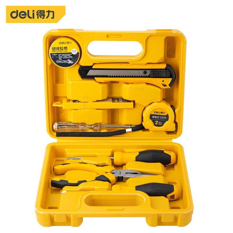 ديلي مجموعة أدوات منزلية - 8 قطع - أصفر -DL1008J