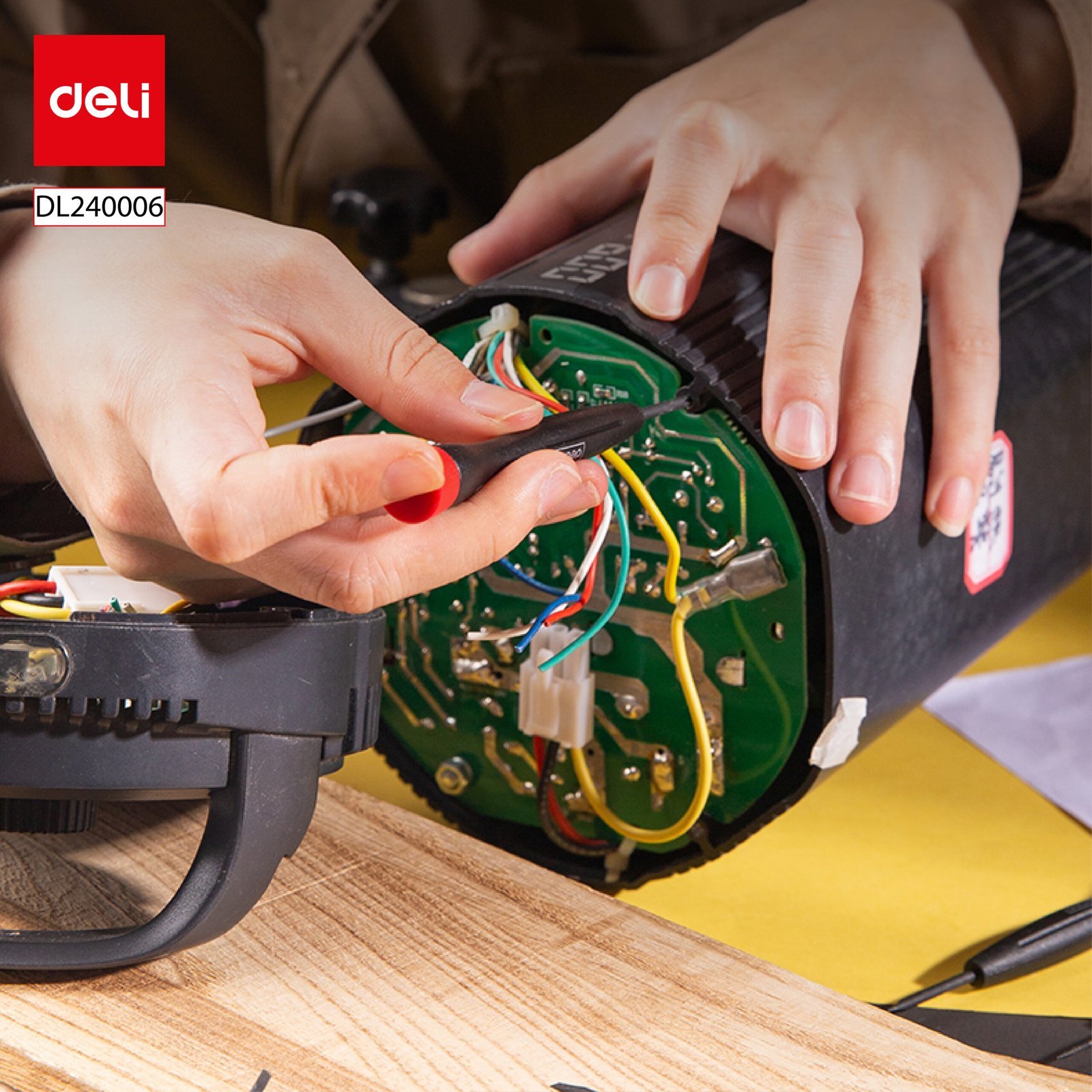 ديلي مفك براغي دقيق - مجموعة من 6 قطع - أصفر- DL240006 -