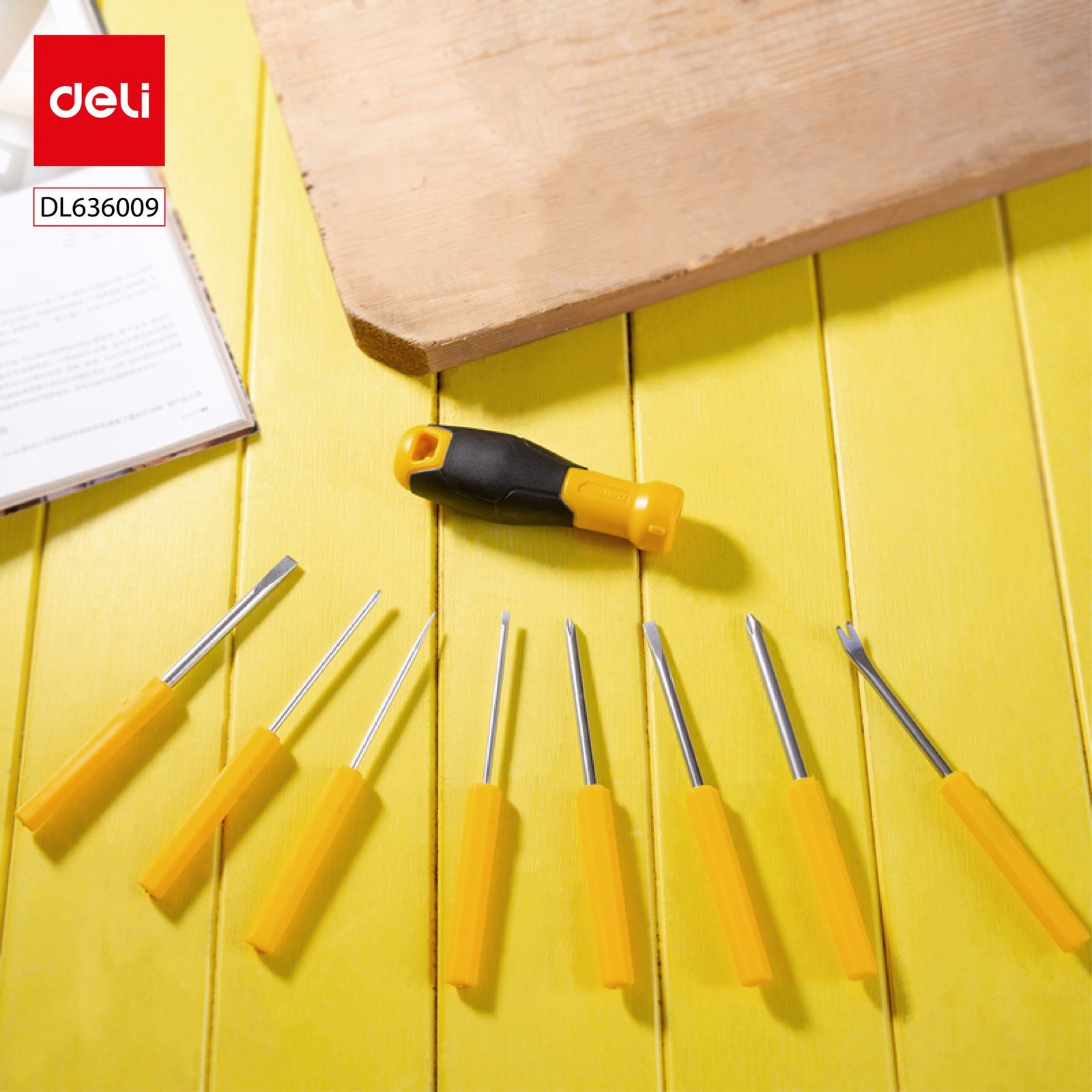 ديلي مجموعة مفكات براغي - 9 قطع / مجموعة -DL636009