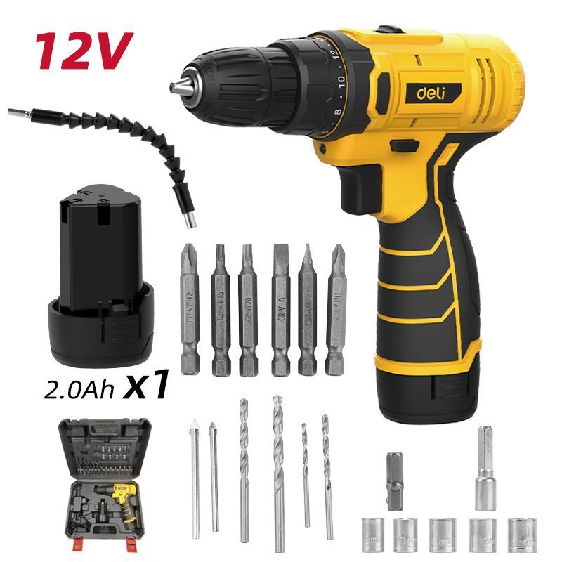 DZ12 (1) ديلي طقم مثقاب لاسلكي - 12 فولت 30 نیوتن متر 6A2-DZ12-DL - 2.0