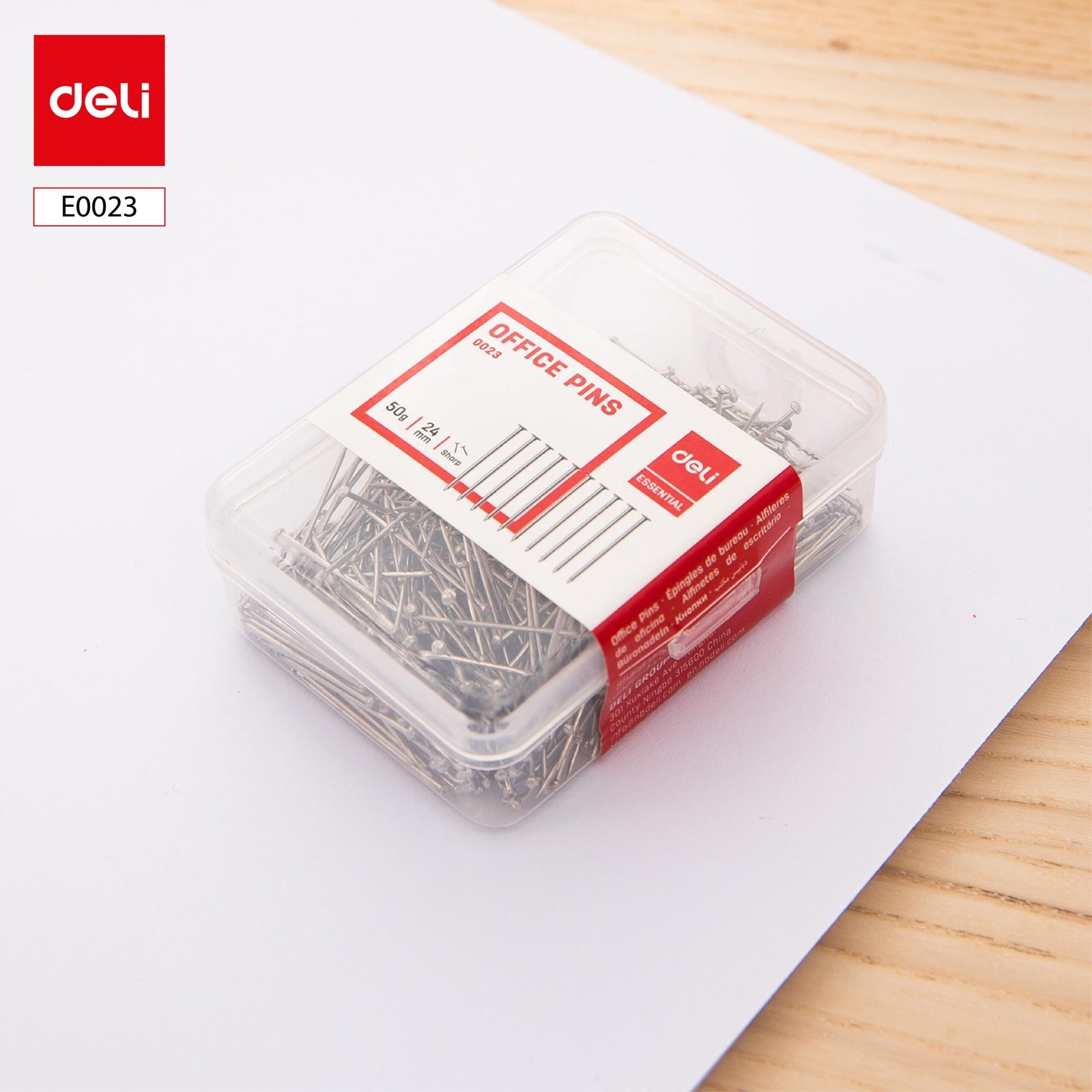 ديلي دبابيس مكتب - نمرة 2 - 24 مم ، 1 إنش - فضي E0023