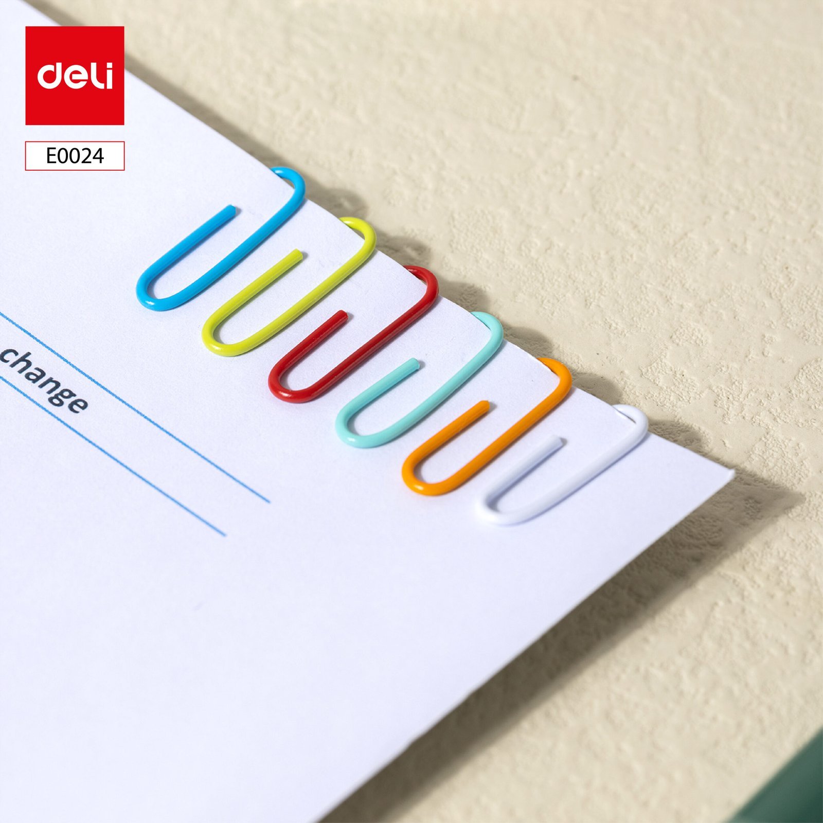 ديلي مشابك ورق - 293 مم - ألوان مختلفة . E0024
