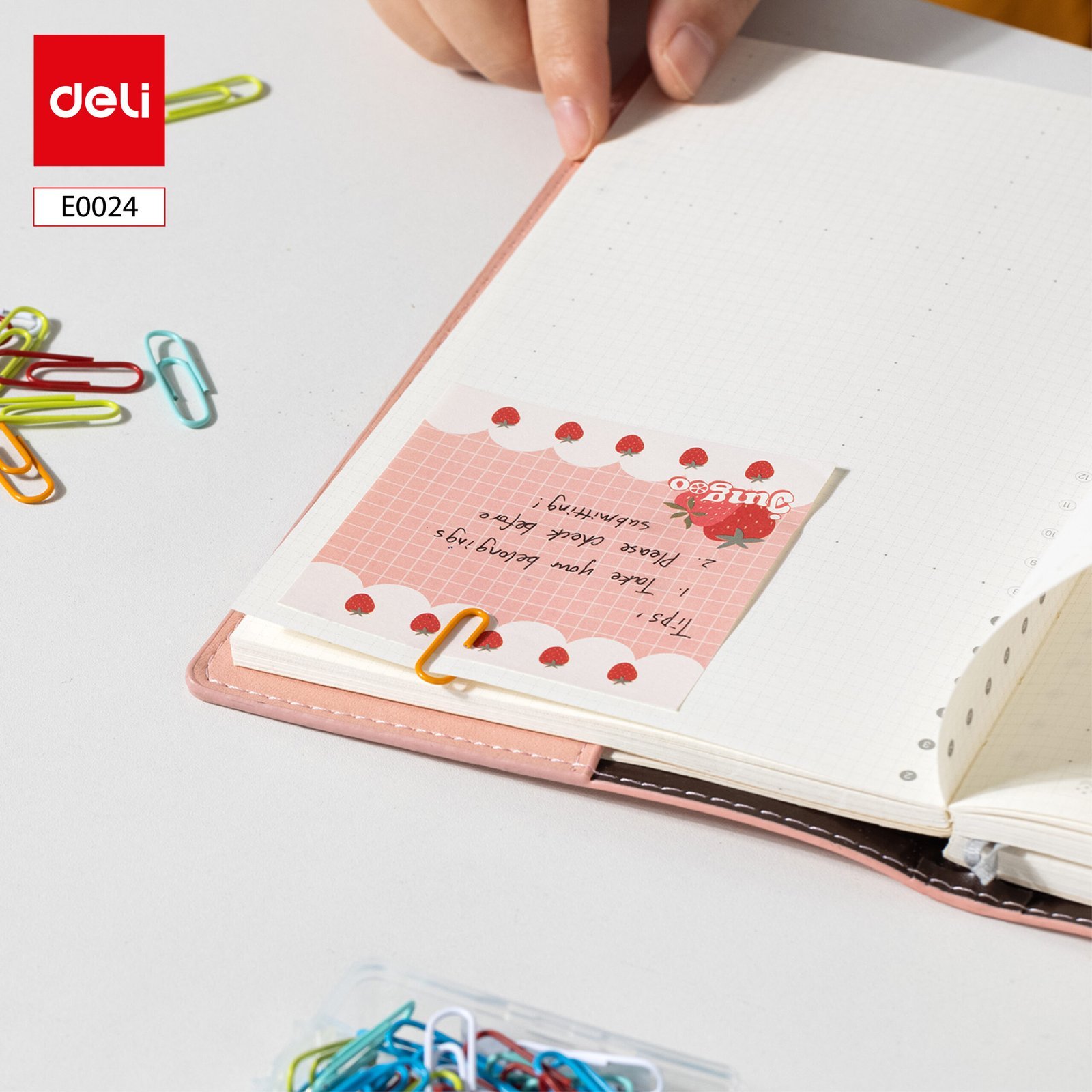 ديلي مشابك ورق - 293 مم - ألوان مختلفة . E0024