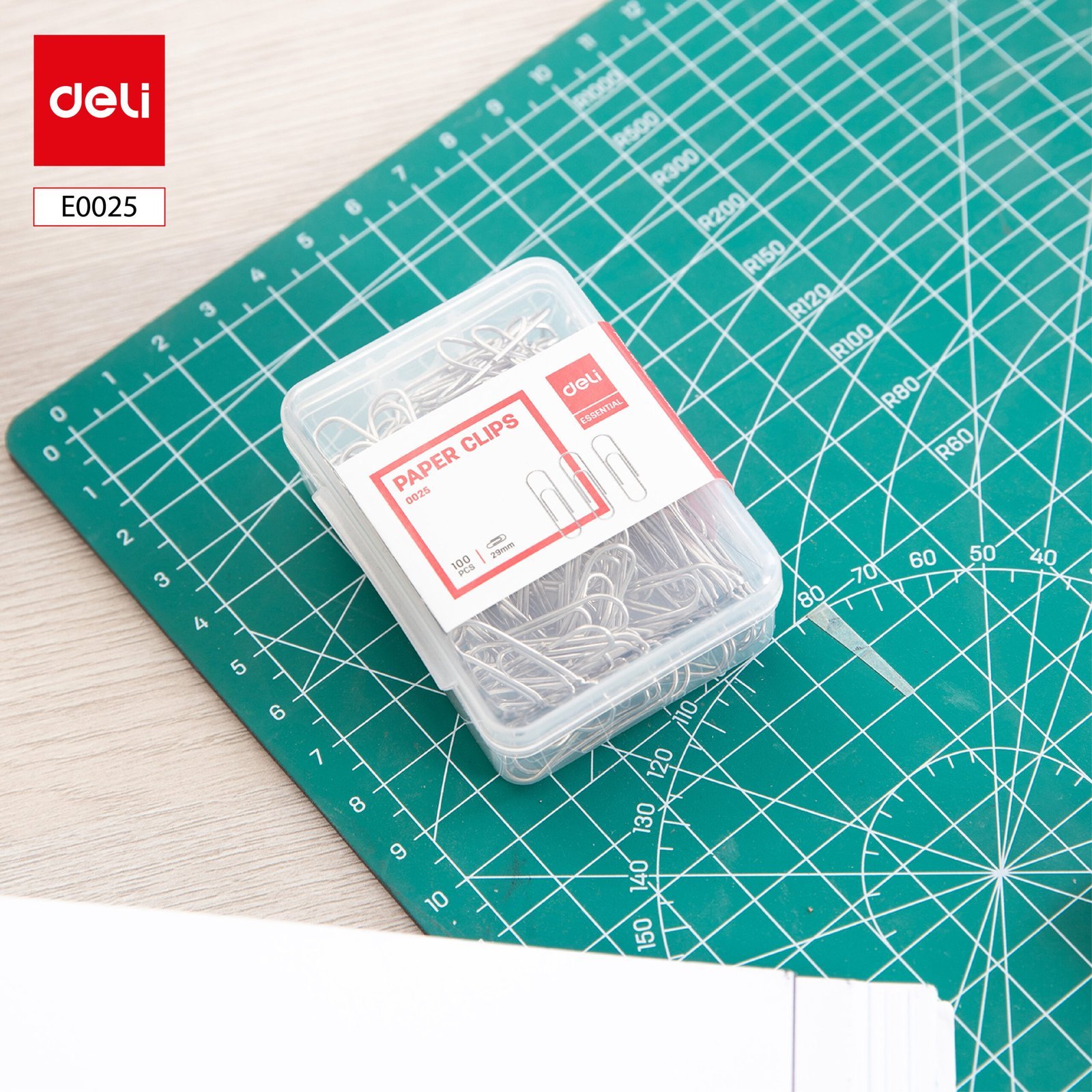 ديلي مشبك ورق - نمرة 3 - 29 مم - فضي - E0025