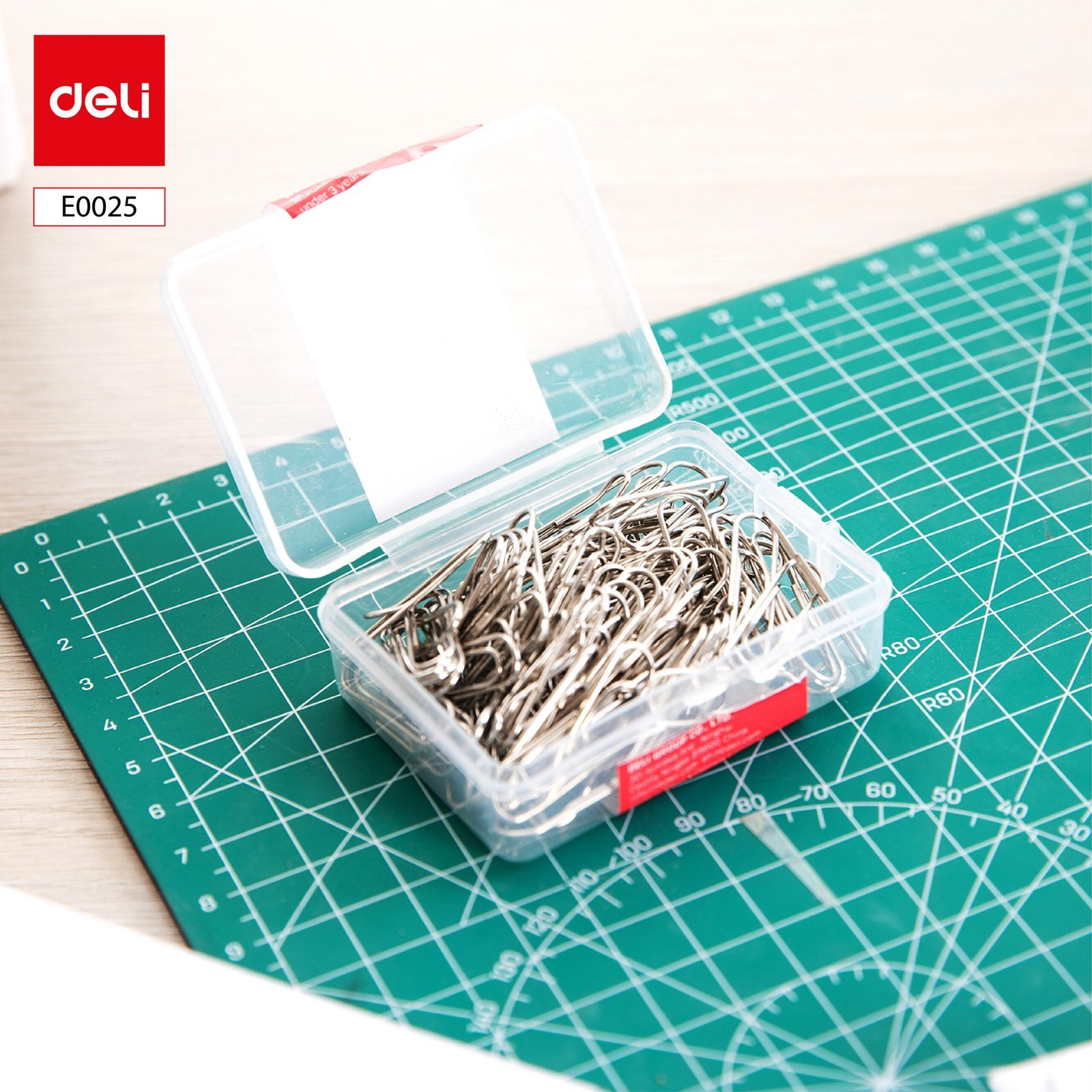 ديلي مشبك ورق - نمرة 3 - 29 مم - فضي - E0025