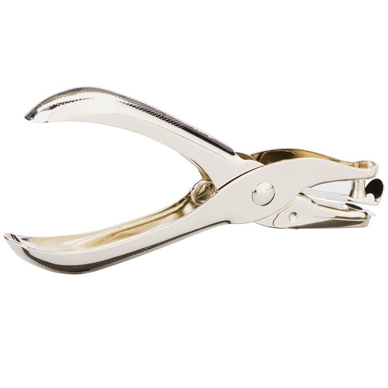 ديلي ثقابة مقبض - ثقب واحد - 8 صفحات ، قطر 6 مم - فضي - E0114