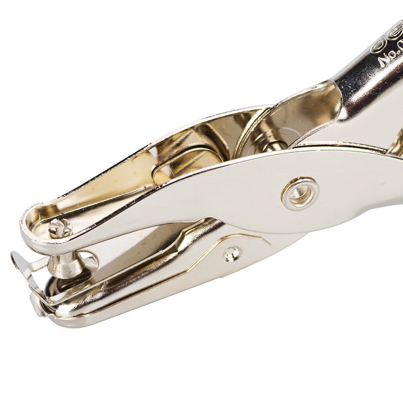 ديلي ثقابة مقبض - ثقب واحد - 8 صفحات ، قطر 6 مم - فضي - E0114