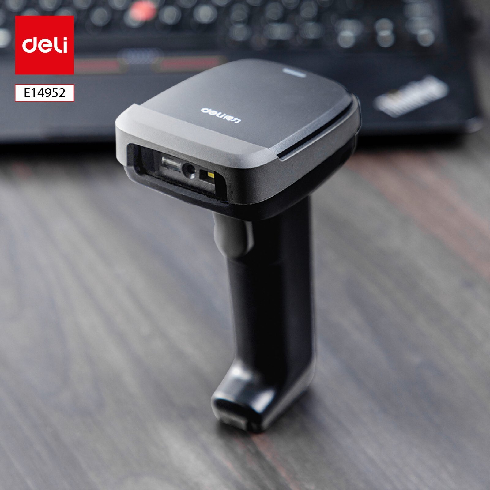 ديلي قارئ باركود سلكي - 10820 أسود - E14952