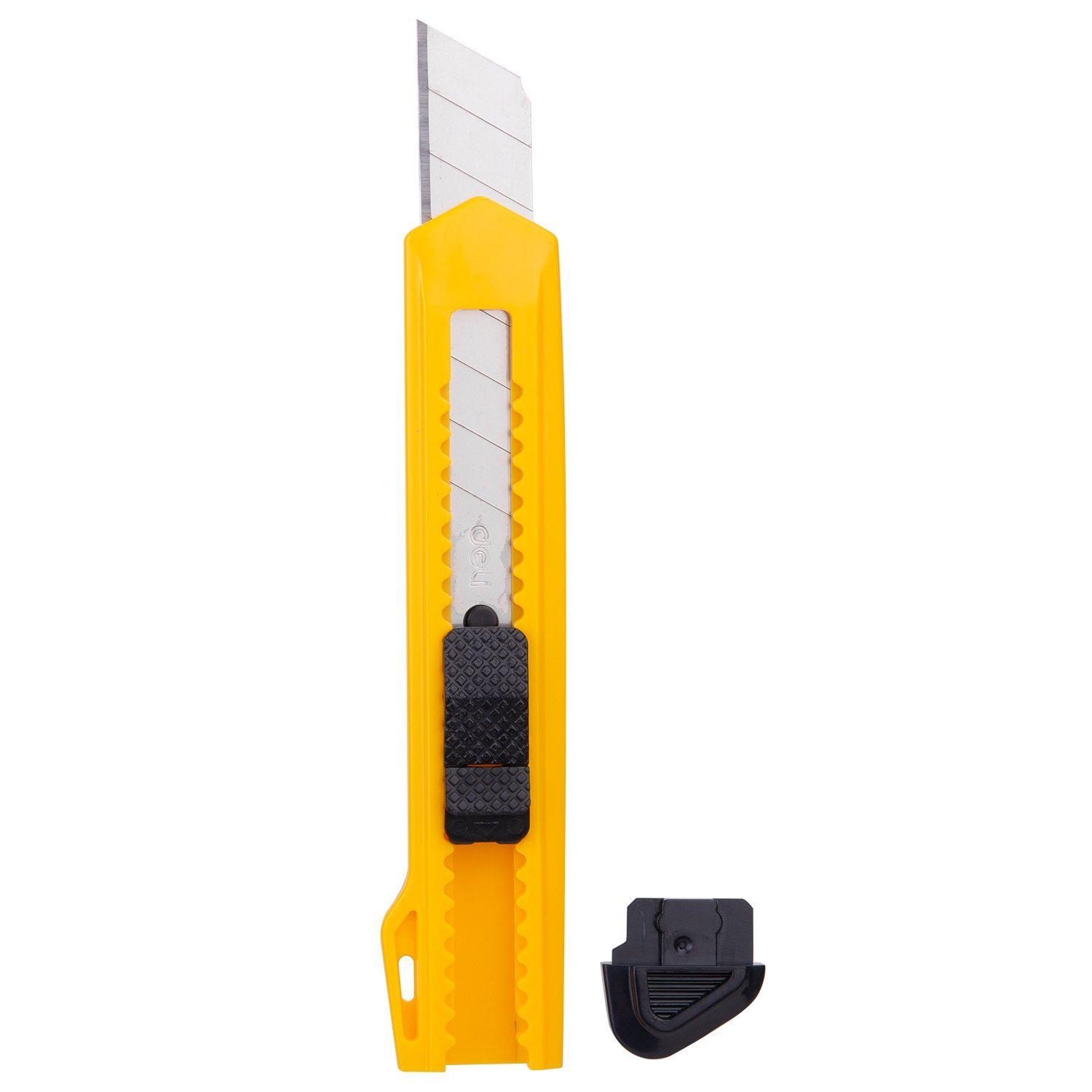 ديلي مشرط بلاستيك عريض بقفل-نسلة 8رأس اصفر - E2001