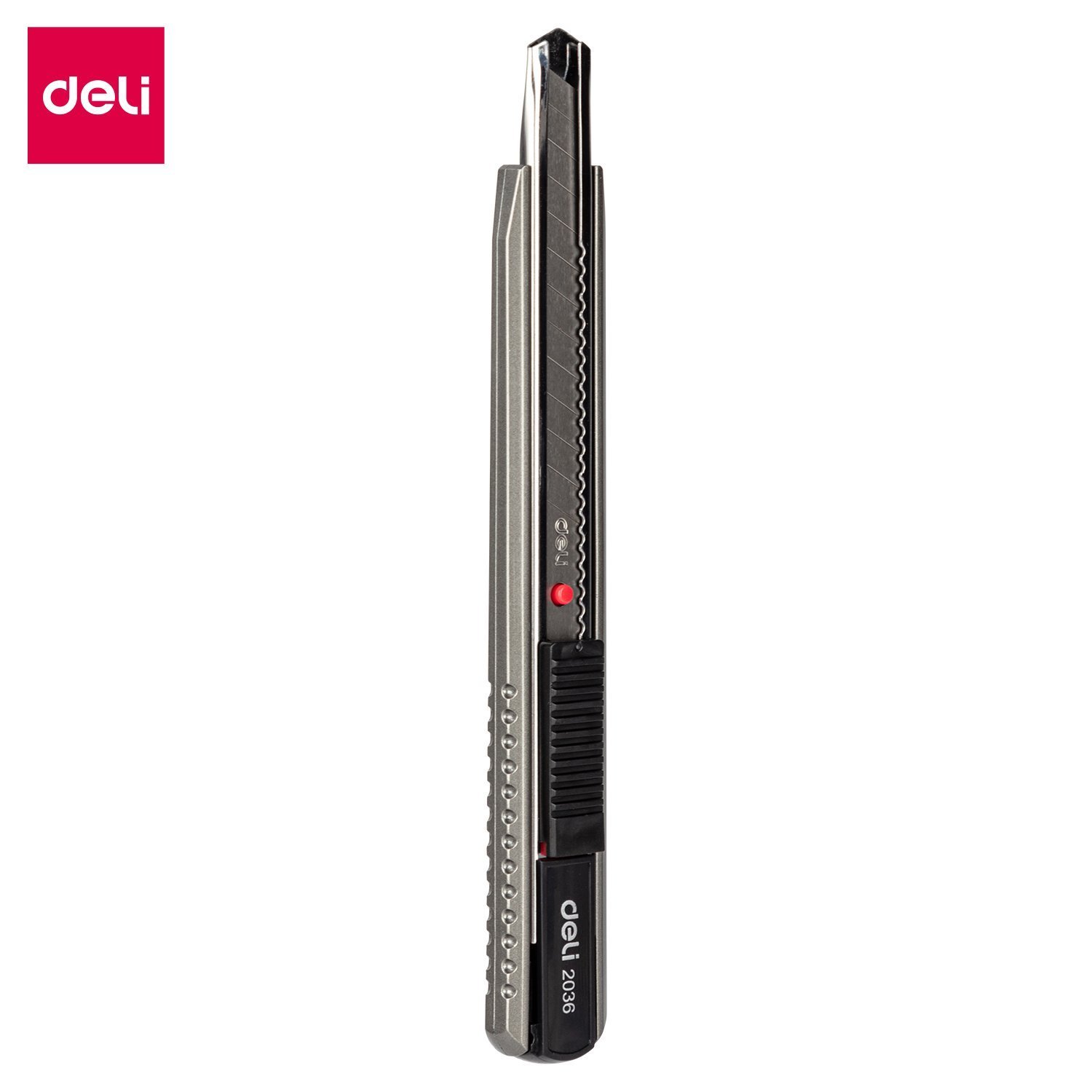 ديلي مشرط معدن رفيع قفل تلقائي -نسلة 13 رأس- فضي - E2036