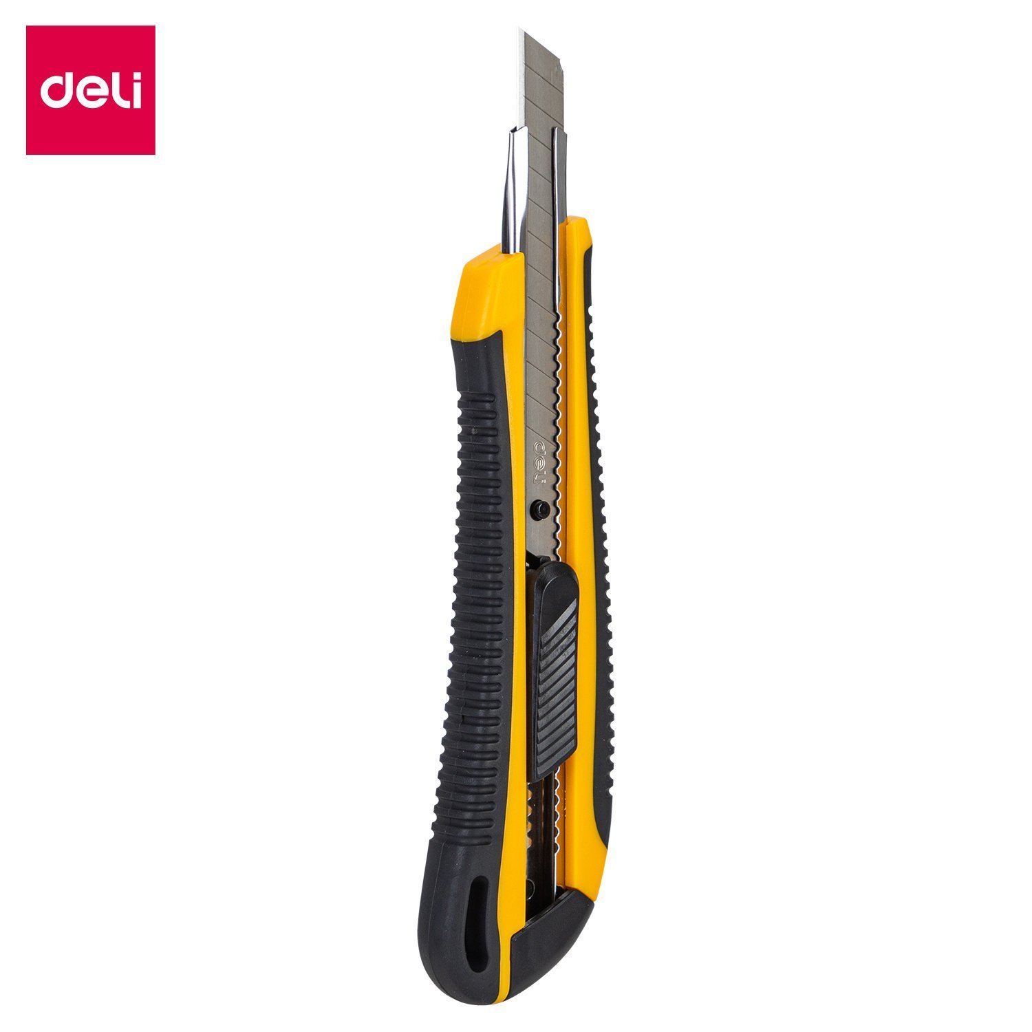 ديلي مشرط بلاستيك سكة معدن عريض قبضة مطاط - قفل تلقائي - E2039