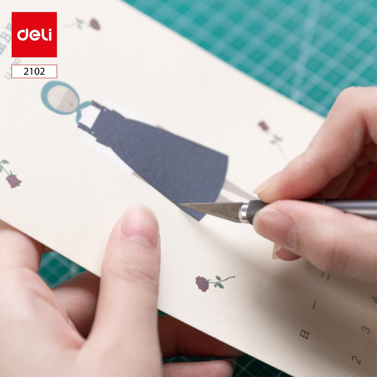 ديلي مشرط قلم - الطول : 148 مم ، 10 شفرات -فضي ، رمادي - 2102