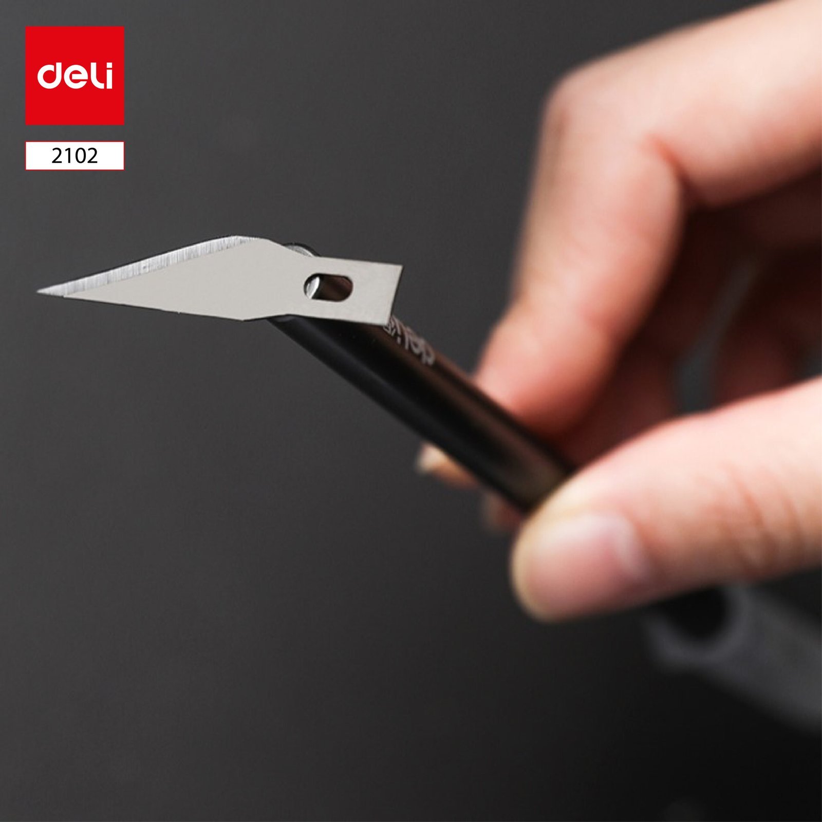 ديلي مشرط قلم - الطول : 148 مم ، 10 شفرات -فضي ، رمادي - 2102