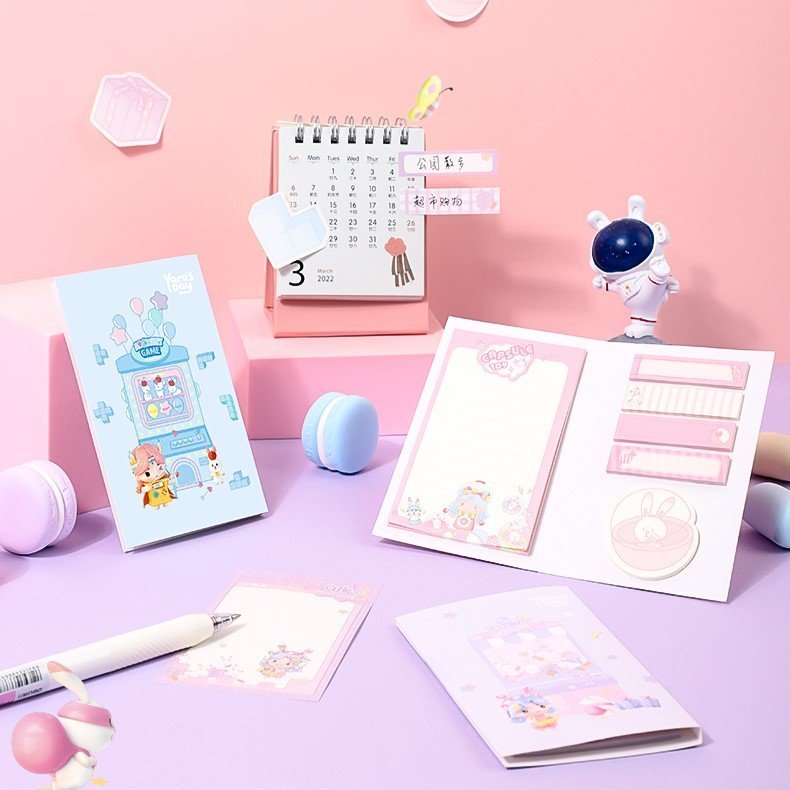 ديلي ملاحظات لاصقة - قياس 114*71 مم - 120 صفحات - 80 g - ألوان مختلفة - E21597