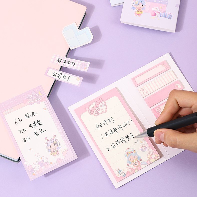 ديلي ملاحظات لاصقة - قياس 114*71 مم - 120 صفحات - 80 g - ألوان مختلفة - E21597