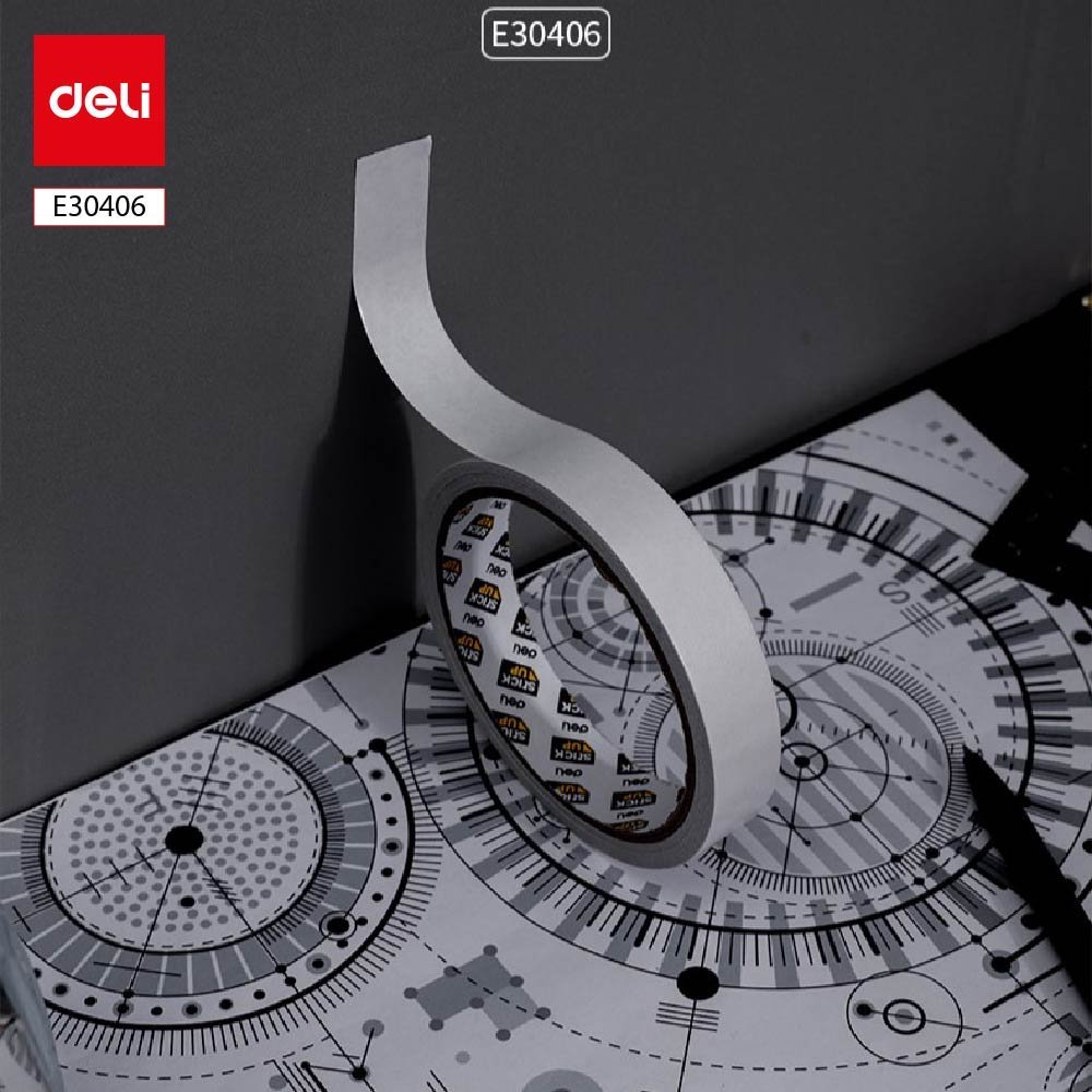 ديلي لاصق دبل فيس ابيض 10 يارد 18مم E30406