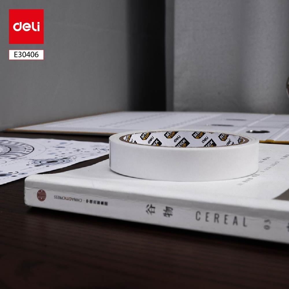 ديلي لاصق دبل فيس ابيض 10 يارد 18مم E30406