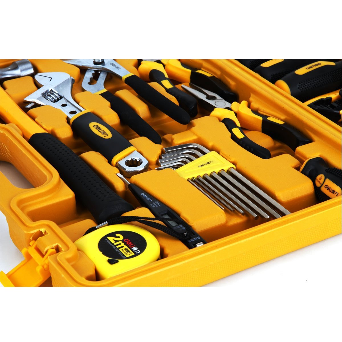 ديلي أدوات صناعية - مجموعة من 25 قطعة - أصفر 3702