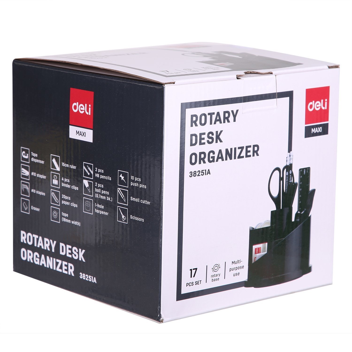 ديلي مجموعة قرطاسية عدة مكتب - 145 × 153-أسود-E38251A