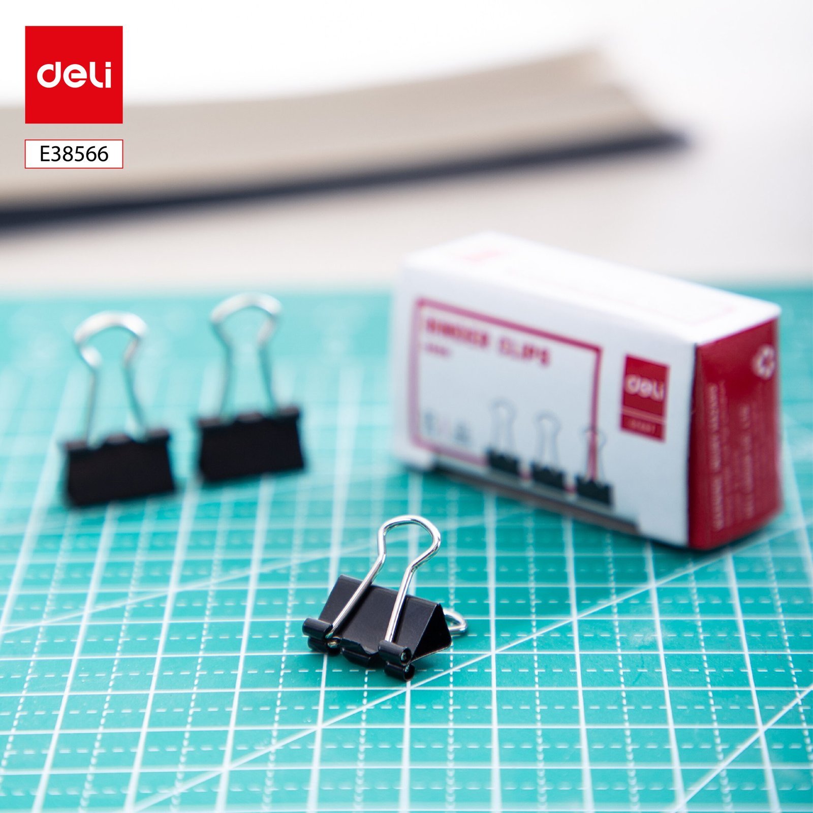 ديلي ملقط ورق 15مم اسود E38566