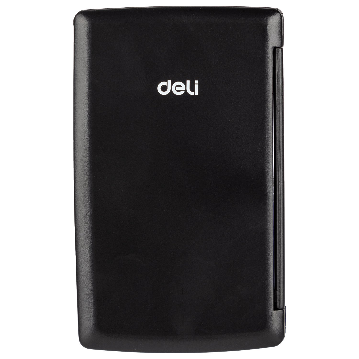 ديلي آلة حاسبة محمولة بغطاء - مصدرين طاقة - 8 خانات - أسود - E39219