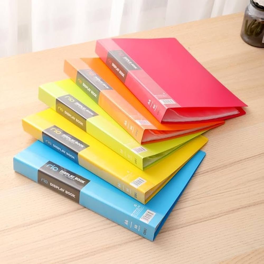 ديلي مصنف كتاب - 60 صفحة - قياس - A4 ألوان تيون / أزرق / أحمر / أخضر أصفر برتقالي) - E5035