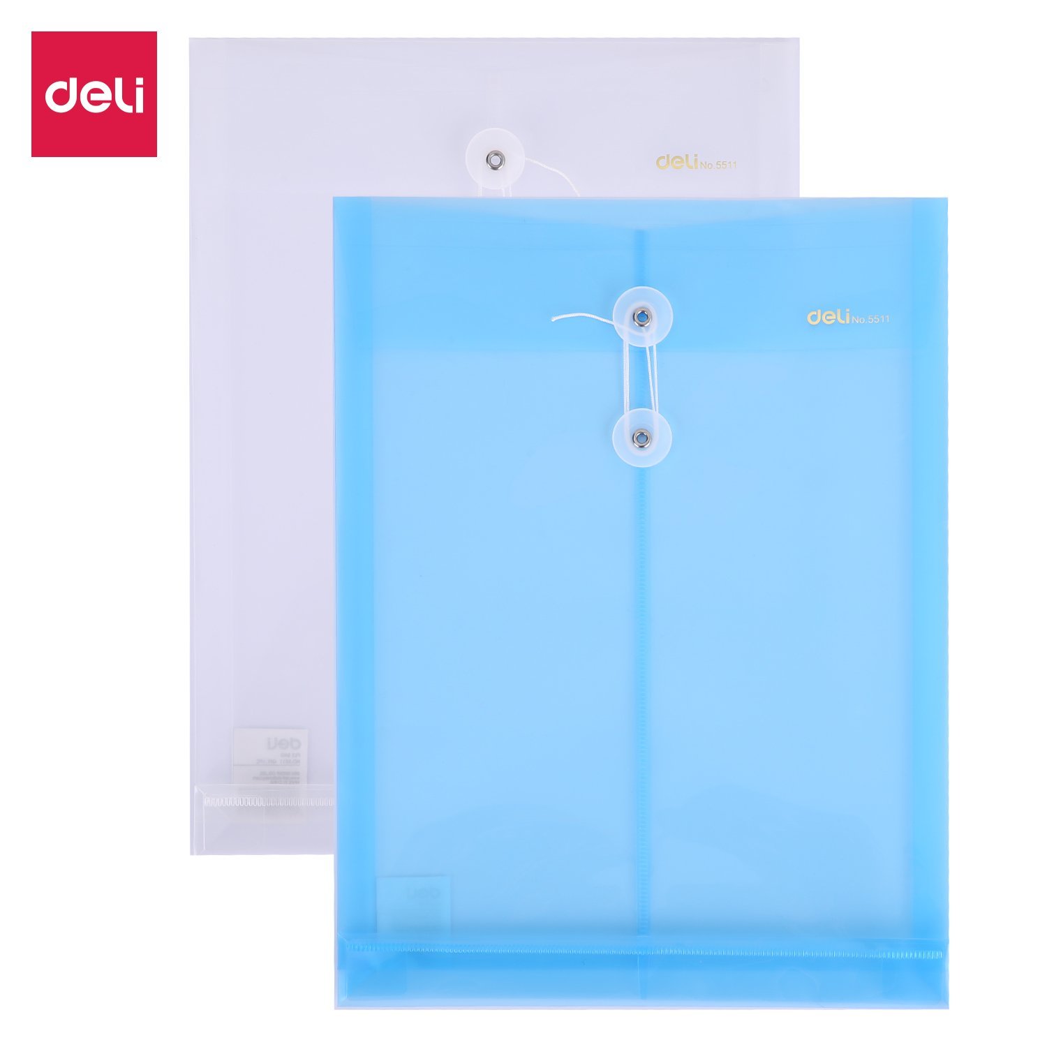 ديلي مصنف كبسة شاقولي - قياس A4 - سماكة 0.16mm - أزرق/شفاف - E5511