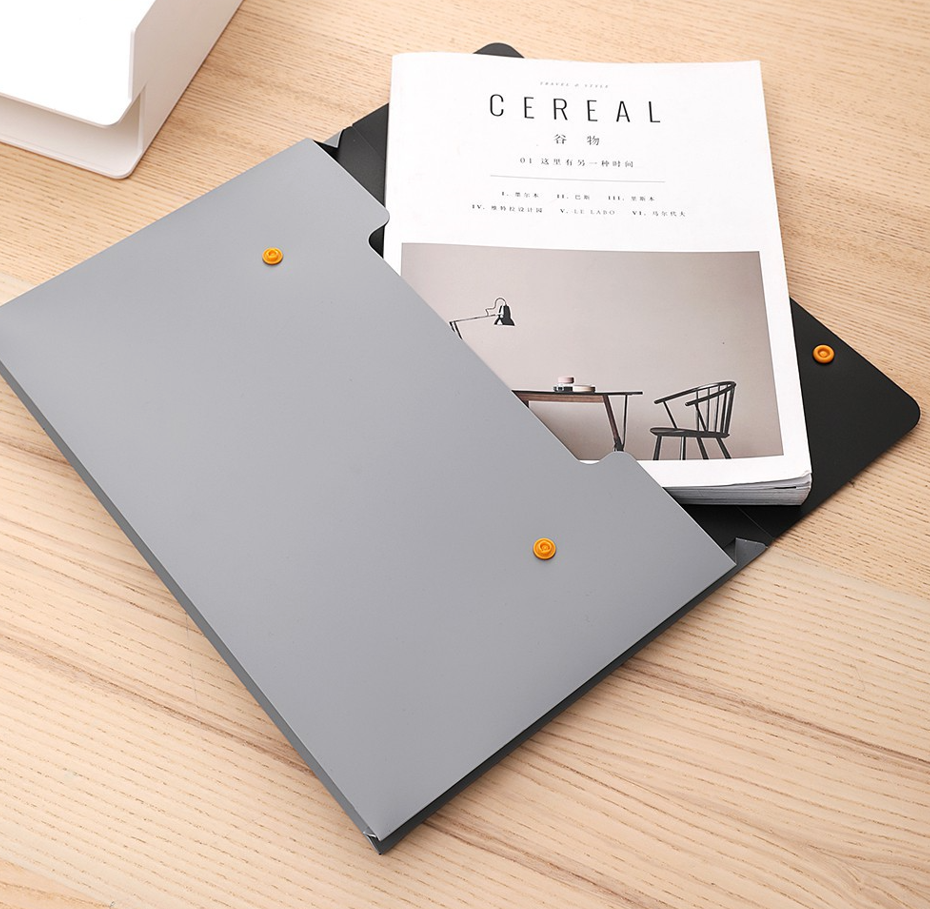 ديلي مصنف كبسة - قياس - A4 فضي - E5576