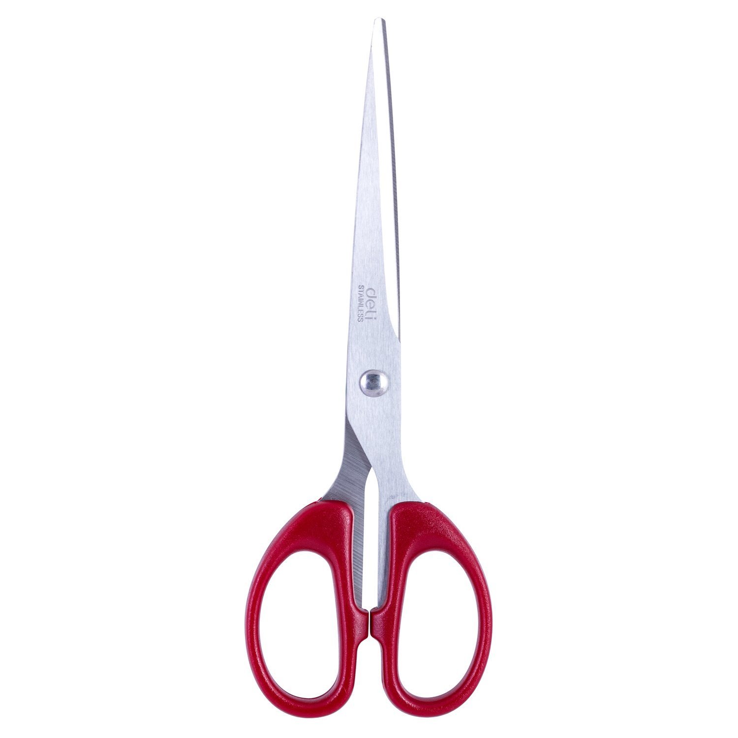 ديلي مقص معدن 18 سم-اسود/احمر- E6009