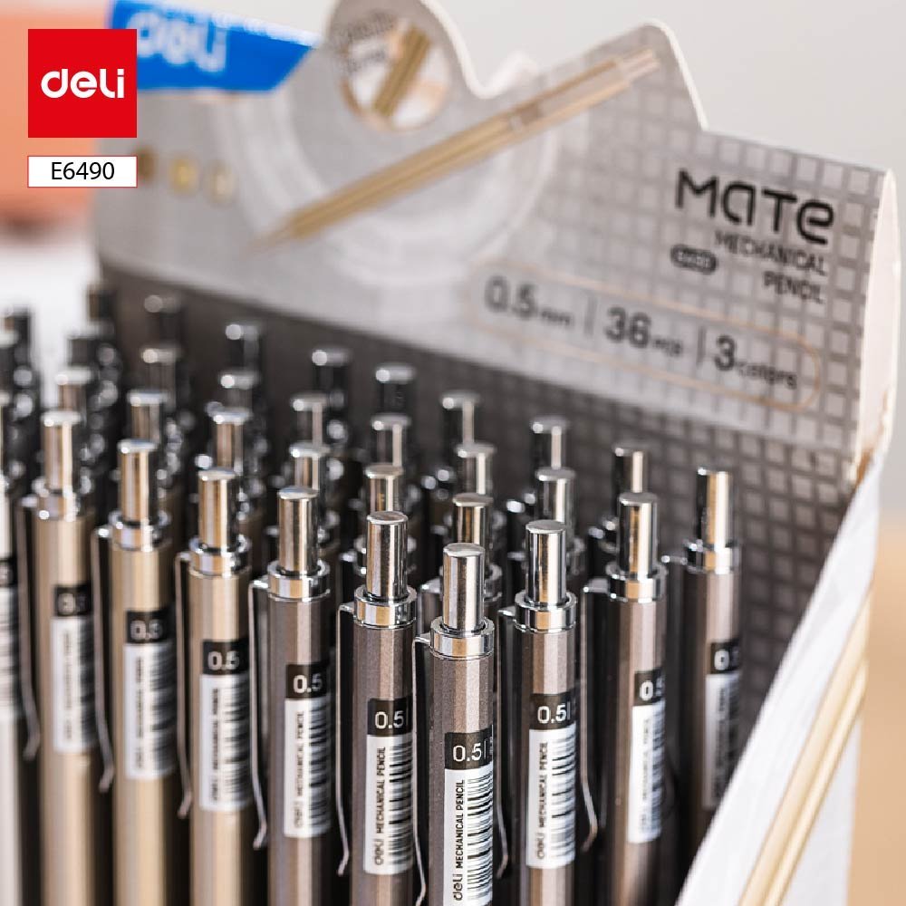 ديلي قلم رصاص كباس - 0.5 مم - بدن معدن ألوان مختلفة - E6490