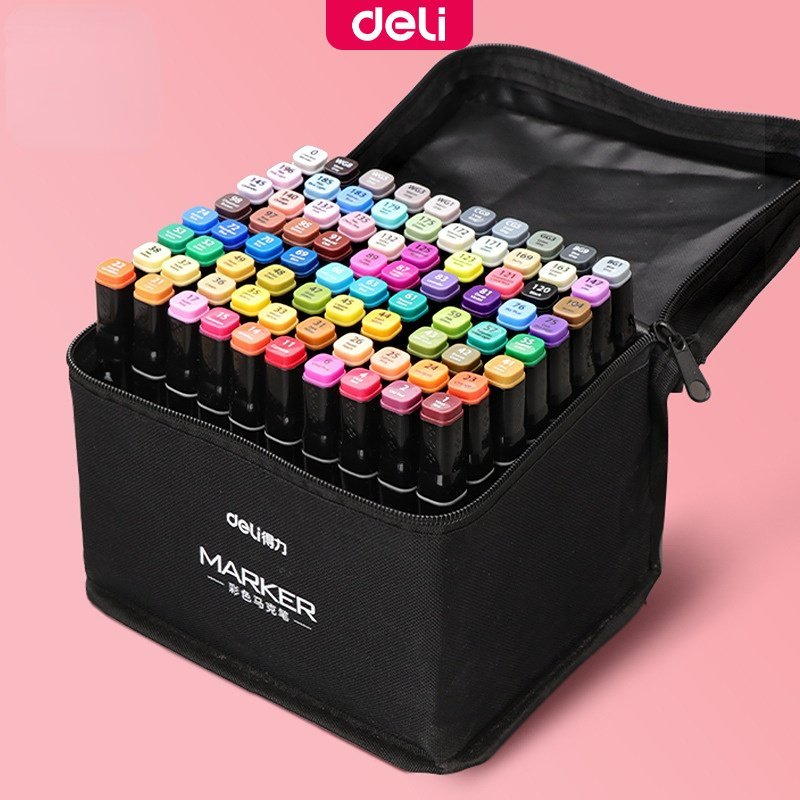 ديلي سكيتش ماركر -طرفين - مع حقيبة - مجموعة - قلم 60 - E70806-60