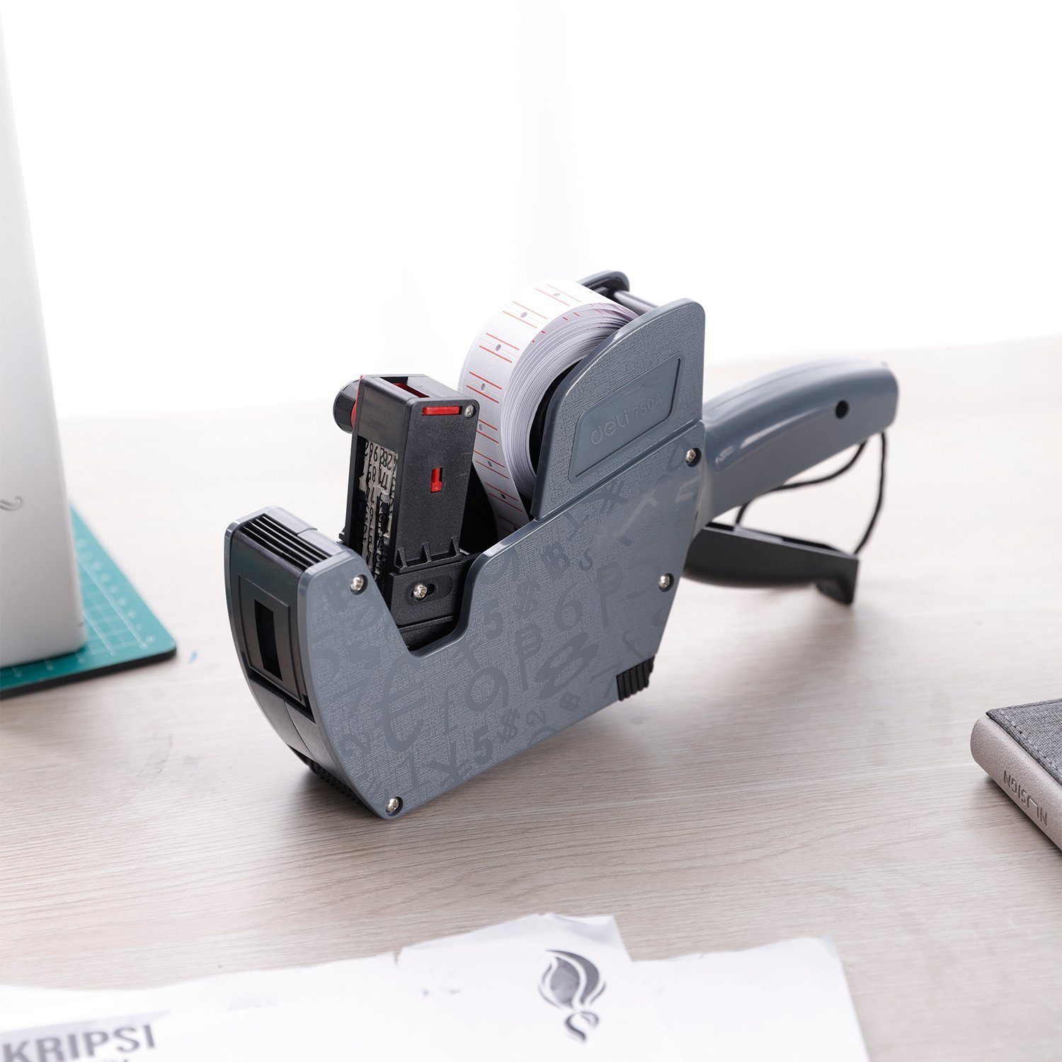 ديلي مسدس تسعير - 8 خانات - رمادي - E7504