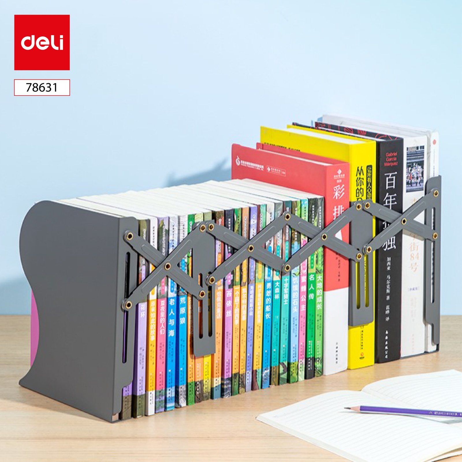 ديلي حامل كتاب - 114*165*220 مم - رمادي غامق-78631