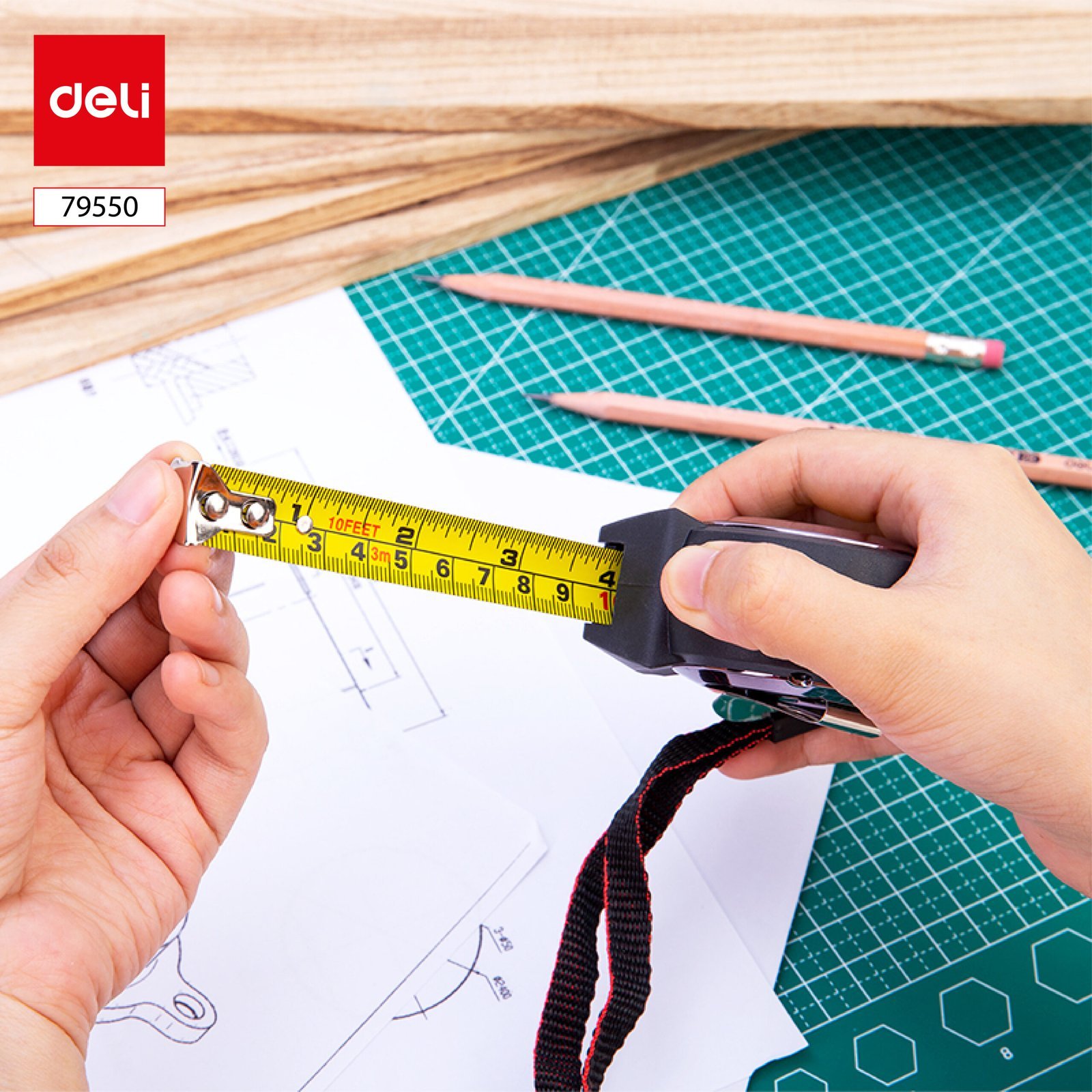 ديلي شريط قياس - 3 متر - رمادي - 79550