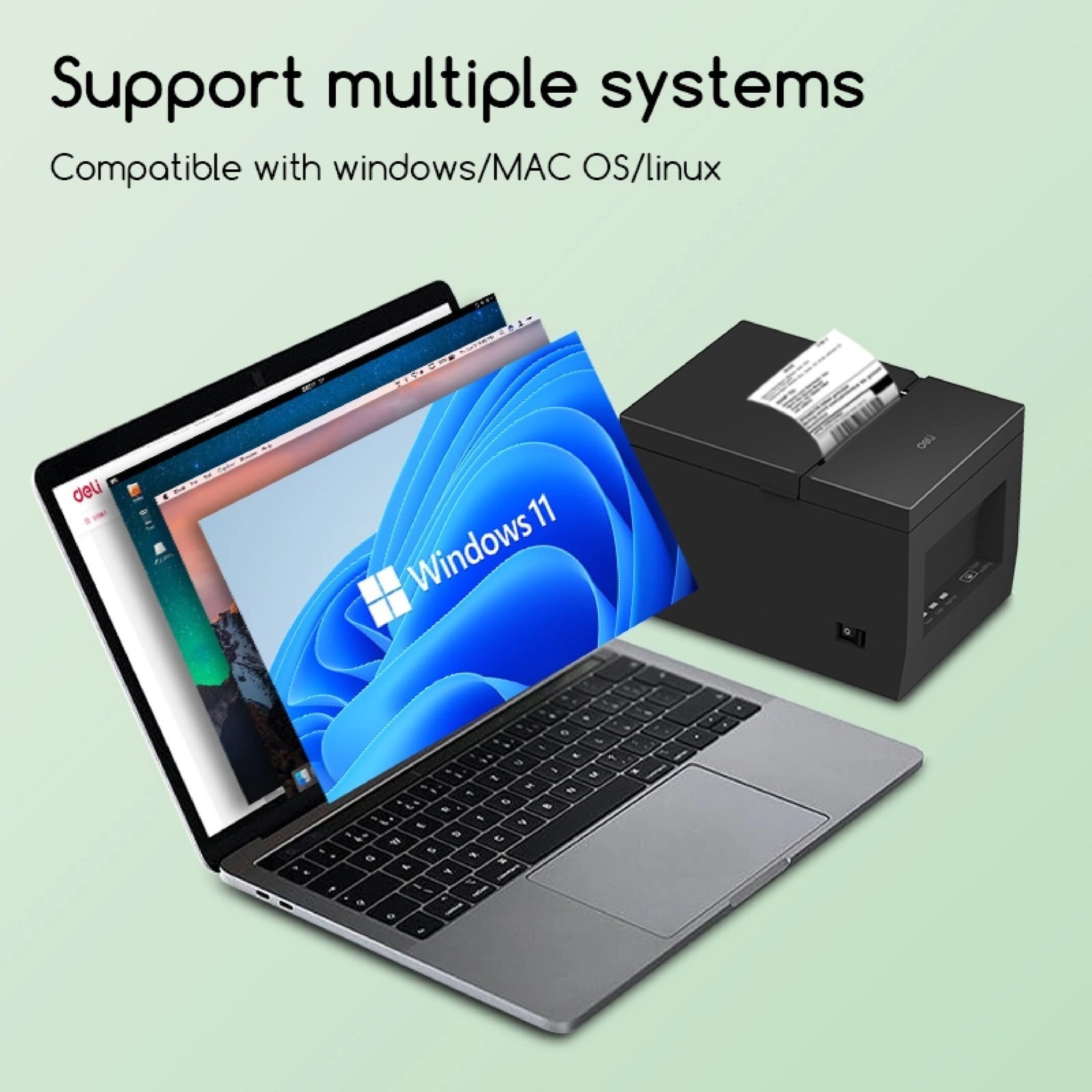 ديلي طابعة إيصالات - E801PN