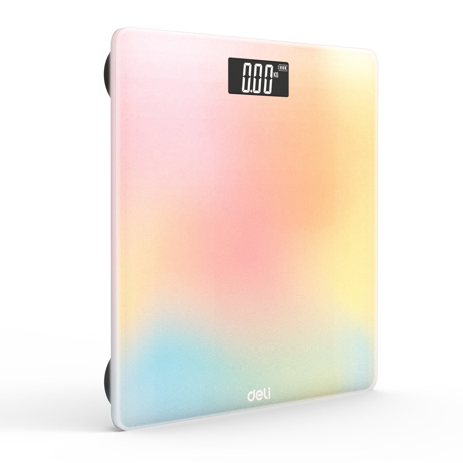 ديلي ميزان أشخاص - شاشة رقمية - مساحة سطح26 26 سم - أبيض أسود طيف أزرق طيف زهر . E86120