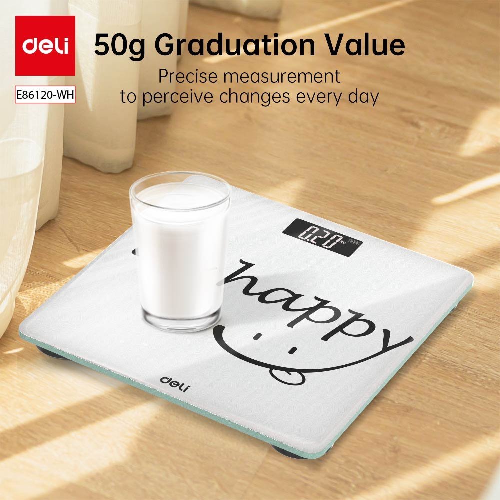 ديلي ميزان أشخاص - شاشة رقمية - مساحة سطح26 26 سم - أبيض أسود طيف أزرق طيف زهر . E86120